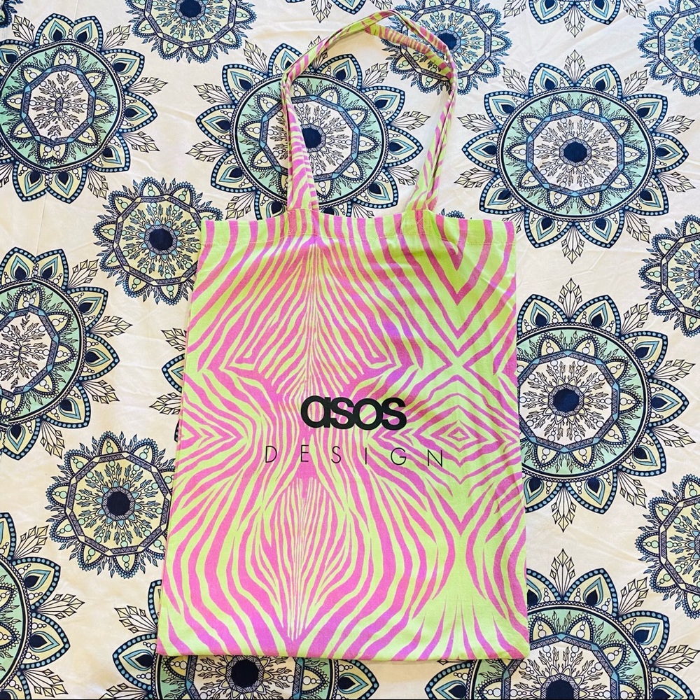 ASOS Neon Animal Print Tote Bag!